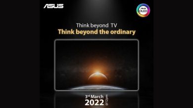 Bild von Asus führt am 3. März in Indien ein neues Gerät mit OLED-Bildschirm ein;  Könnte ein OLED-Fernseher oder ein neues Cabrio sein