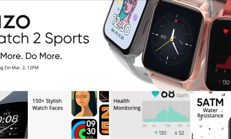 realme-dizo-watch-2-sports-smartwatch-launch-set-fuer-den-2.-maerz,-gelistet-auf-flipkart:-mit-10-tagen-akkulaufzeit,-5atm-wasserbestaendigkeit