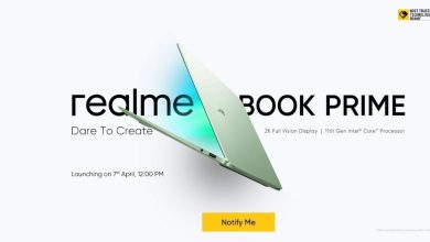 Bild von Realme Book Prime 16 GB-Variante in grüner Farbe offiziell für den Start in Indien angeteasert