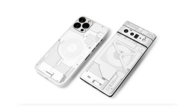 Bild von iPhones, Samsung Galaxy-Handys Get Nothing Phone (1) Look mit den neuen Skins und Hüllen von Dbrand Something