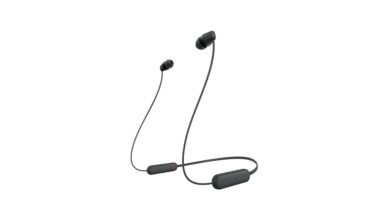 Bild von Sony WI-C100 Kabellose Nackenbügel-Ohrhörer mit Dolby Atmos, 25 Stunden Akkulaufzeit: Preis, Funktionen